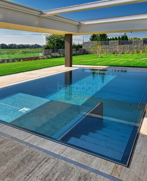 Privátny bazén vonkajší so skrytým žliabkom 7